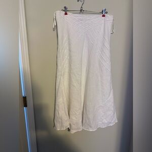 Maxi Linen skirt size 10 summer spring clothing boho party outfit so cute